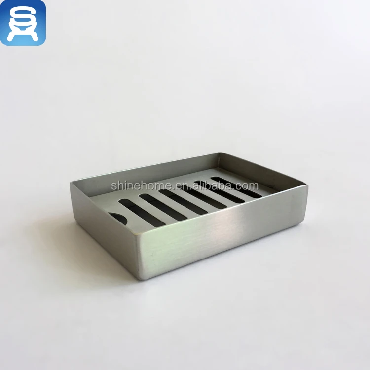 
New arrival China factory bathroom accessory hardware metal stainless steel soap dish fashion consise design 