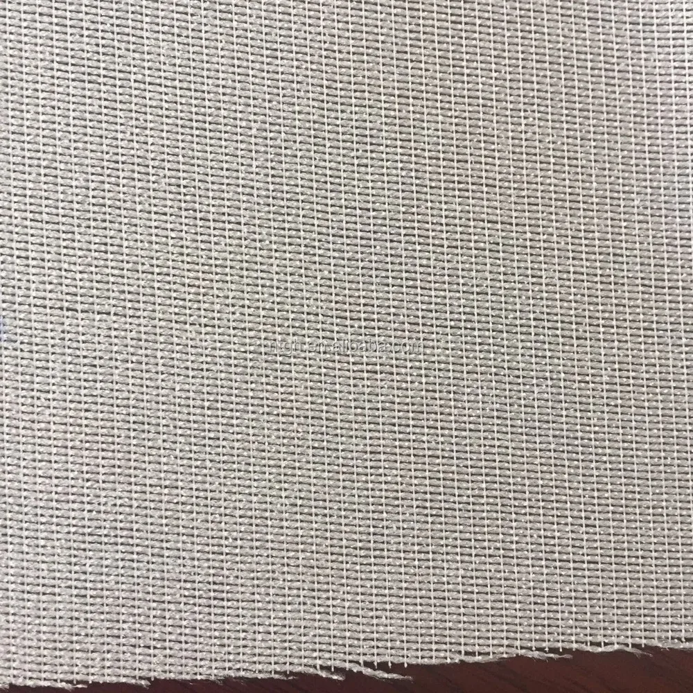 Factory recycled in stock weft insertion polyester mesh interlining fabric for garment
