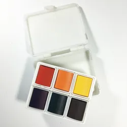 cheap wholesale top quality solid watercolor pigment paint metal tin box watercolor solid paint cake gift set
