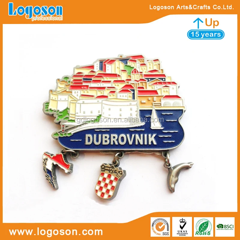 Many Designs Custom Souvenir Croatia Magnets Keychains Ashtray Dinner Bells Croatia Souvenirs