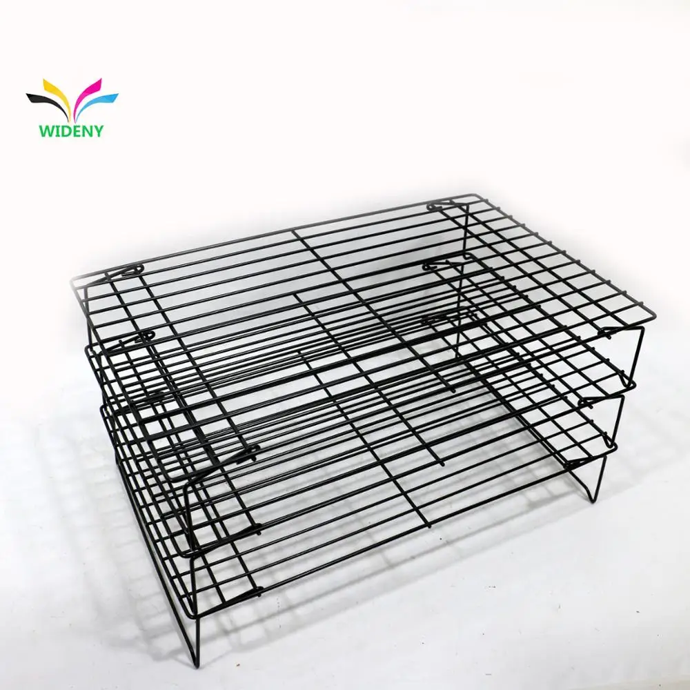 3 tier Stainless Steel wire metal bread cookie food Wire Baking Cooling Rack for bakery