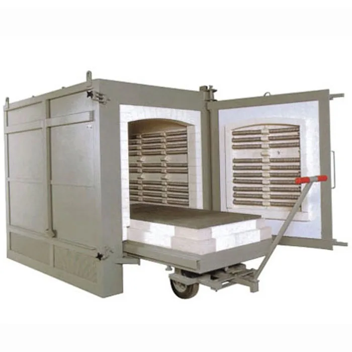 Car bottom type furnace heat treatment furnace//