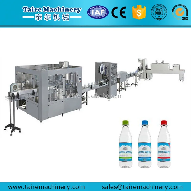 Taire Automatic PET bottle drinking water bottling plant / mineral water filling machine
