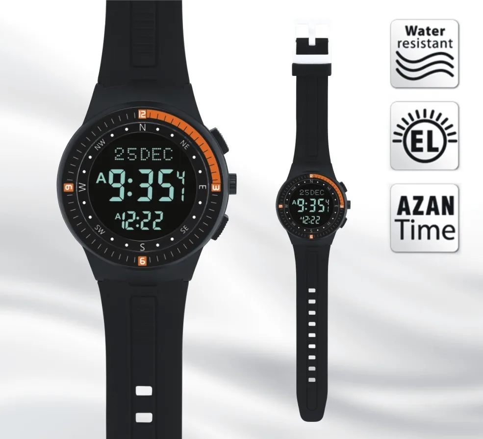 Hot Sale HA-6505 BBB  Automatic Waterproof Watch muslim Prayer Azan time Watch