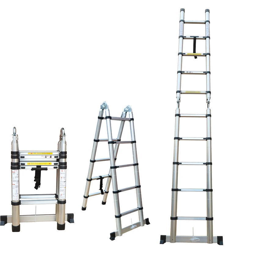 Двойной или односторонний телескопическая лестница из алюминия