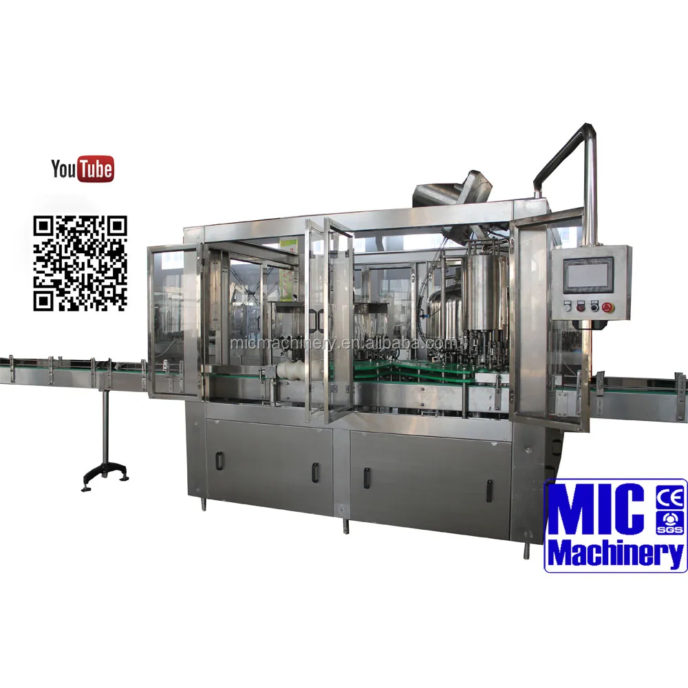MICmachinery MIC-24-24-8 автоматическая машина для розлива пива для стеклянных бутылок, соответствует немецким стандартам