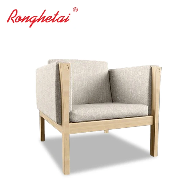 
WT-BR-07 Popular Ronghetai Extraordinary plush hotel wooden dining chair 
