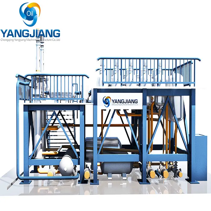 Stainless Steel Material Multifunctional Waste Pyrolysis Oil Recycling To Diesel Plant