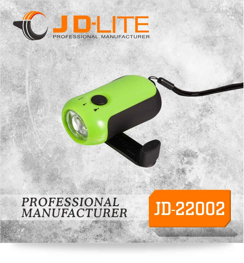 1 LED Hand Crank Flashlight for Emergency Dynamo Light Dynamo Flashlight