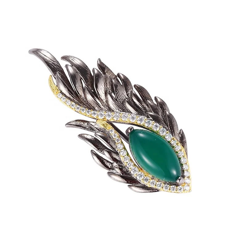 Vintage Green Agate Jewelry Set Eye Shape With Fire Jewelry Sets Wholesale