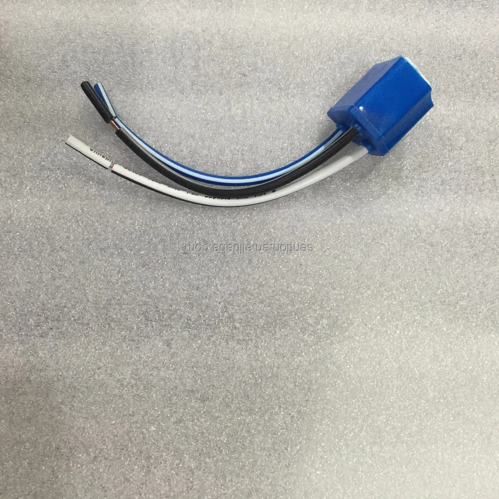 High quality H4 9003 female ceramic Socket Adapter with wire for car bulbs