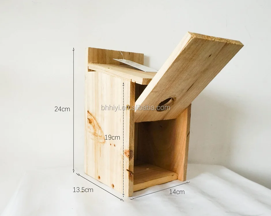 Handcrafted Bird Products Garden Wood Bird Houses Cage Nest Wholesale Birdhouse Feeders