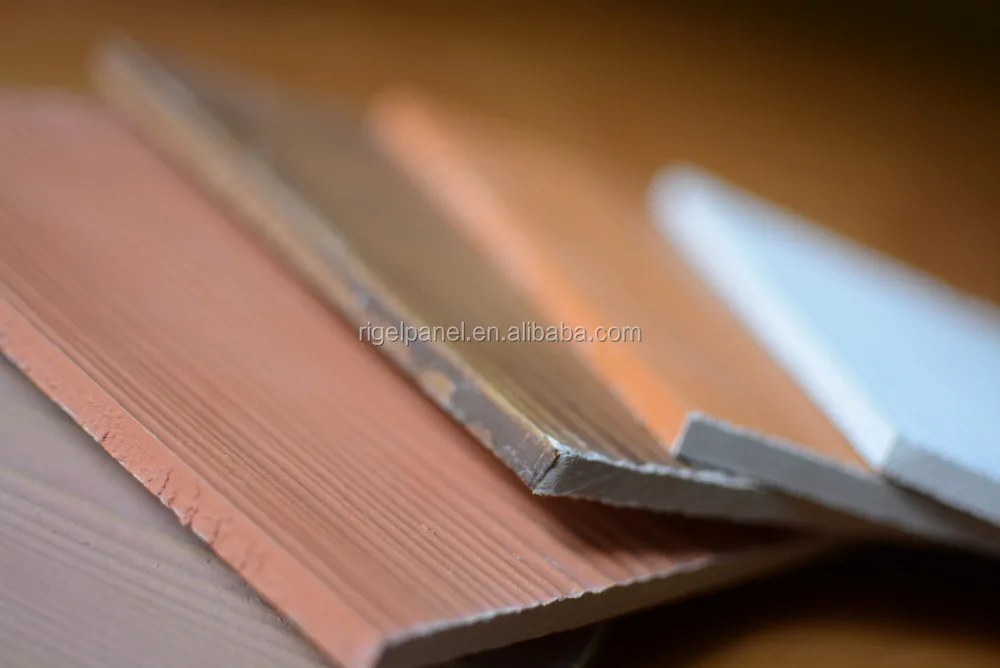 
RIGEL calcium silicate imitation wood-grain Fireproof decoration panel for prefab houses 