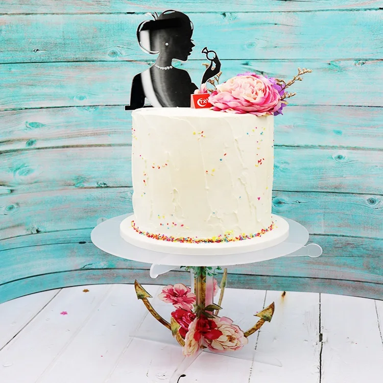 
TX Bride To Be Arabic Style Acrylic cake topper beauty holding Diamond Ring for wedding cake decoration Supplier 