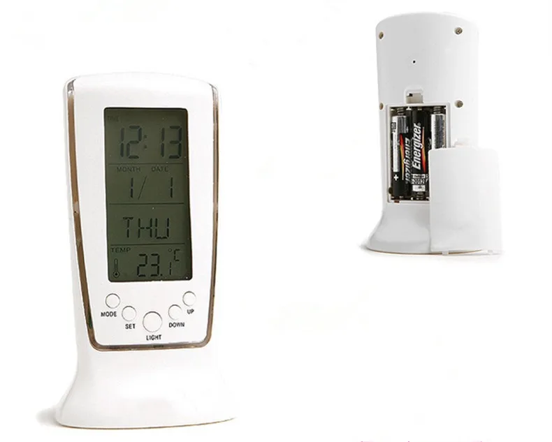 Electronic Smart music Alarm Clock Desktop backlight Snooze Digital Alarm Clock