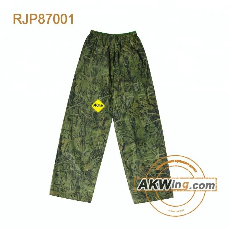 Army Forest Camouflage PVC Raincoat Police Rain Suits Military Raincoat
