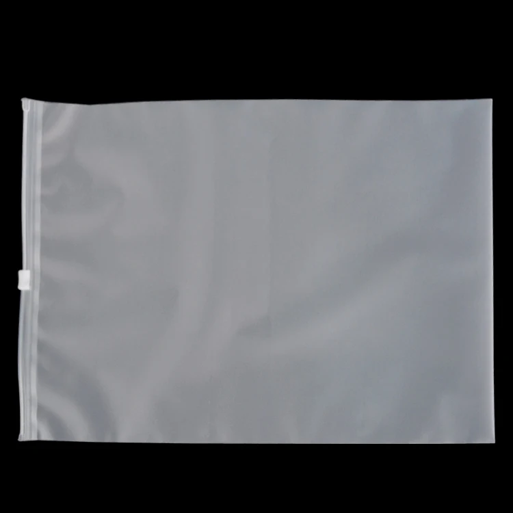 Transparent slider plastic a4 size zipper bags