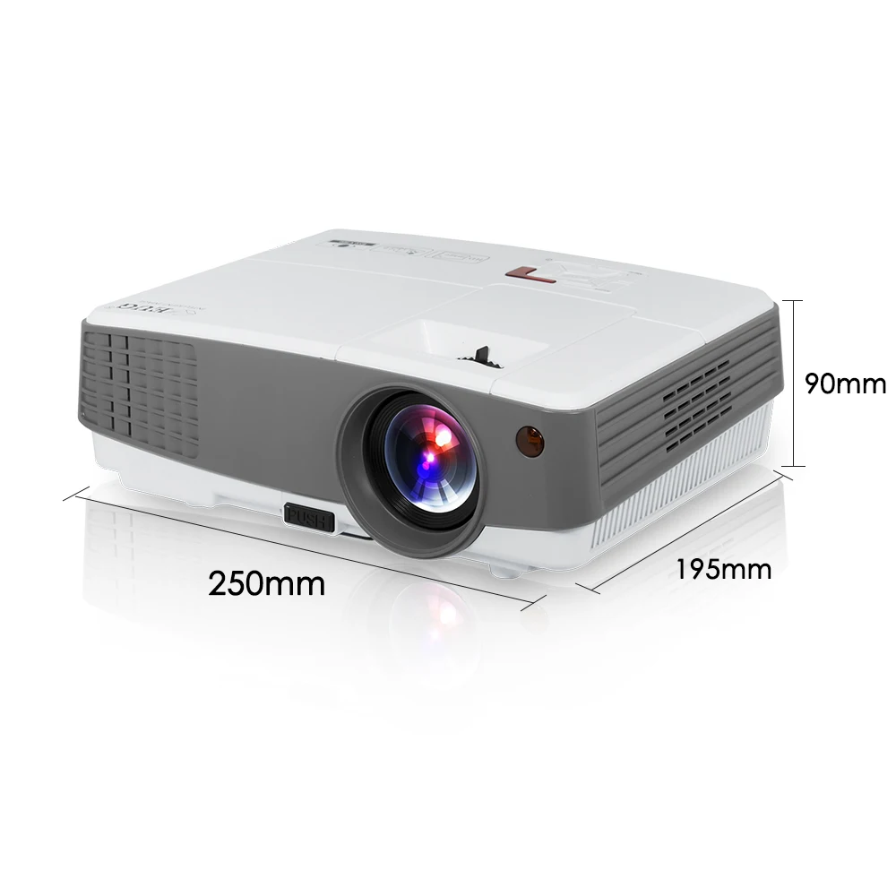 EUG 600D + AB низкая цена мини 3D hd 1080p Портативный светодиодный проектор для домашнего