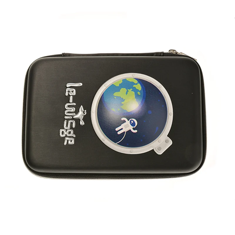 
Wholesale fancy outer space pencil case EVA funny black pencil case for students 