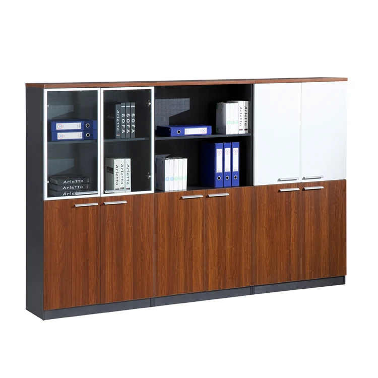 
Office furniture wooden Filing Cabinets With Glass Door 