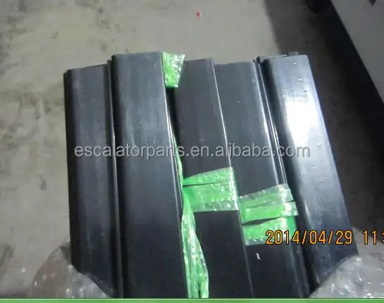 
Escalator Handrail Guide Strip, Escalator Plastic Rail with black color, 26*7*2.4 mm 