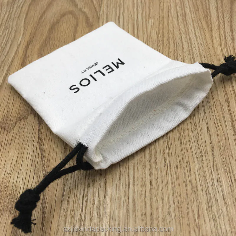 Cotton Jewelry Bag With Drawstring