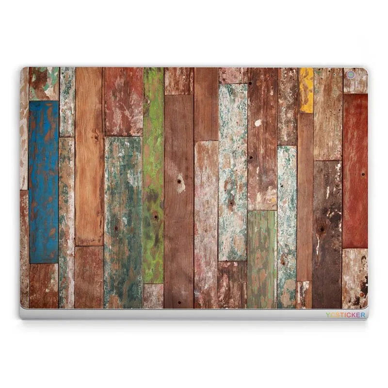 Оптовая торговля великобритания ноутбук кожи удаления пыли дерево наклейки для microsoft surface книга с водонепроницаемым