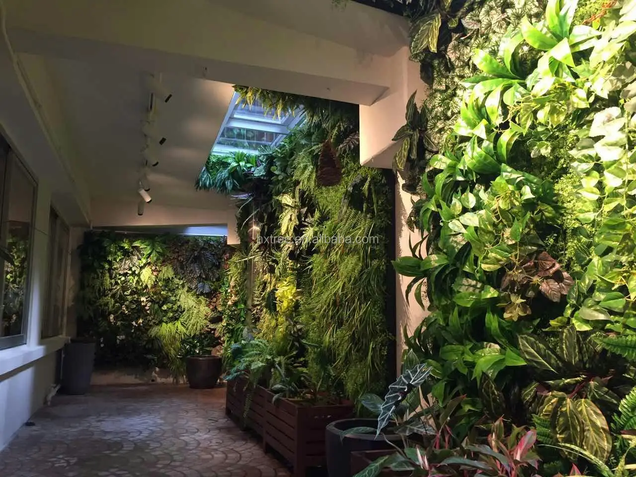 for Hotel Outdoor/indoor artificial climbing wall Decoration plant grass wall artificial green wall for sale