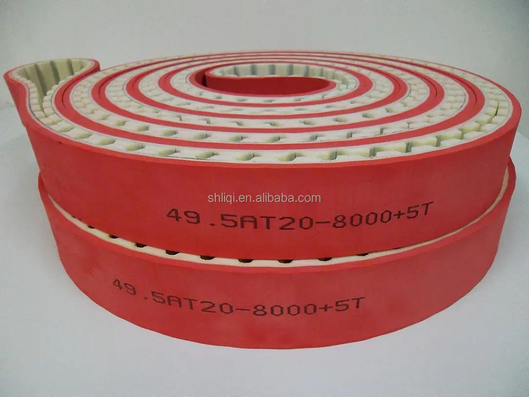 Rubber synchronous belt, special red adhesive belt