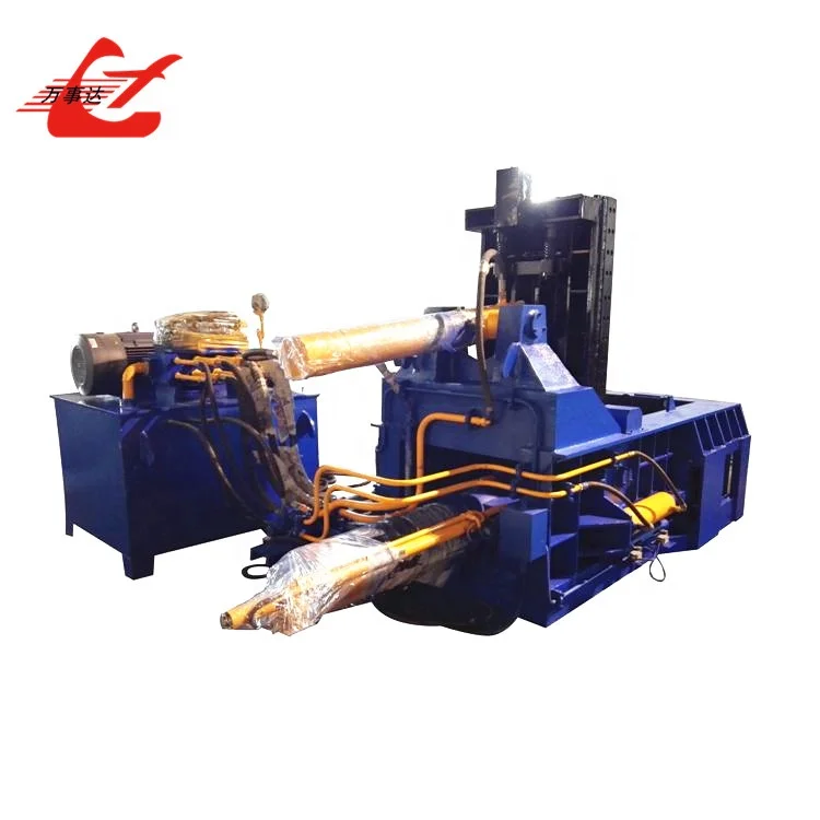 
Wanshida Y83/T-125Z Push out Hydraulic Light Metal Scrap Aluminum Tin cans Baler Baling Press machine 