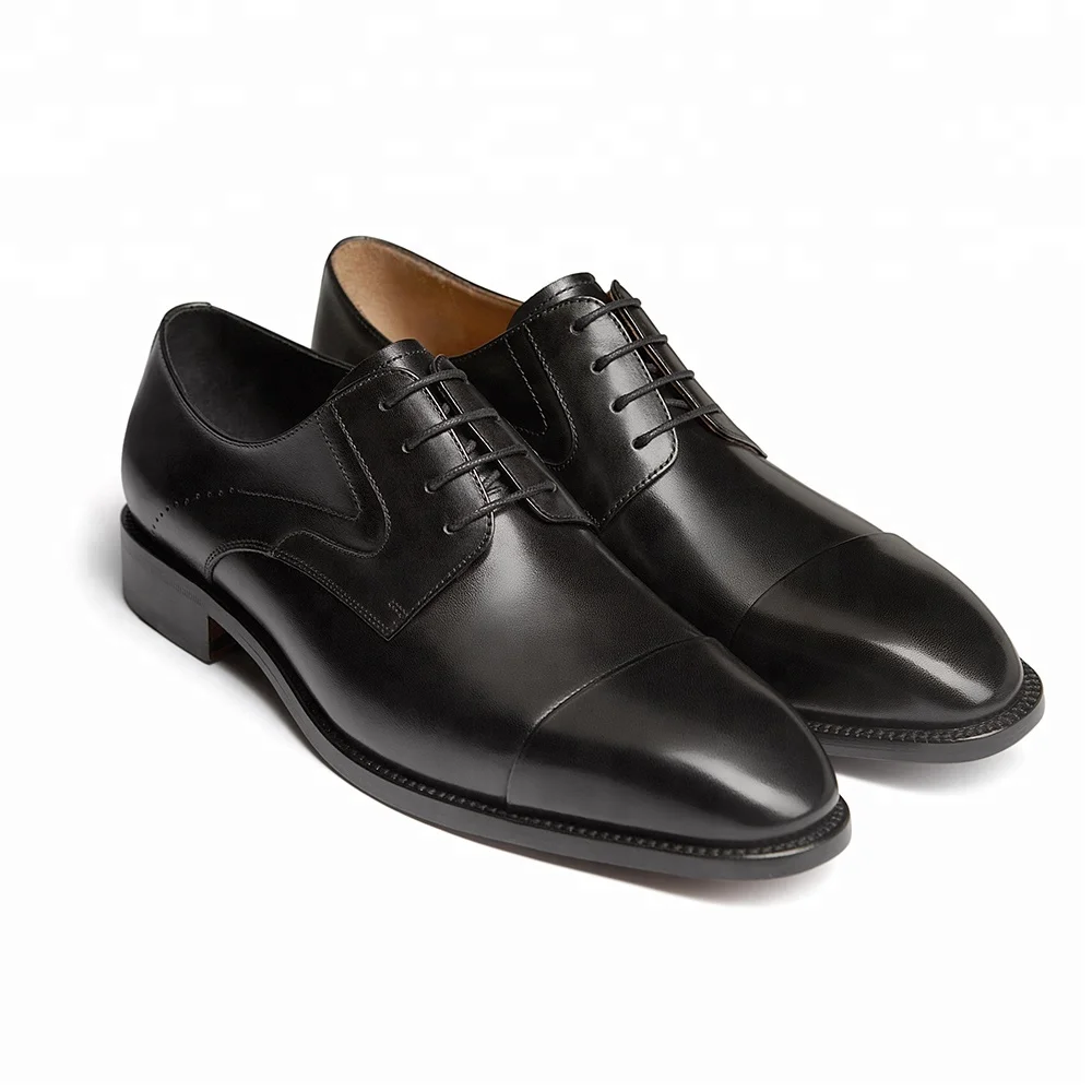 
Wholesale branded cooperated factory Derby shoes made by hands real leather 
