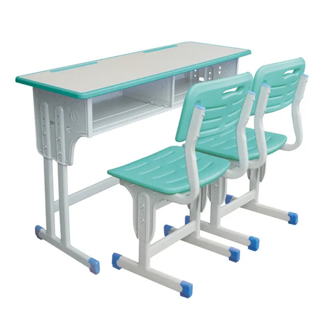 Factory price two seats modern school desk and chair