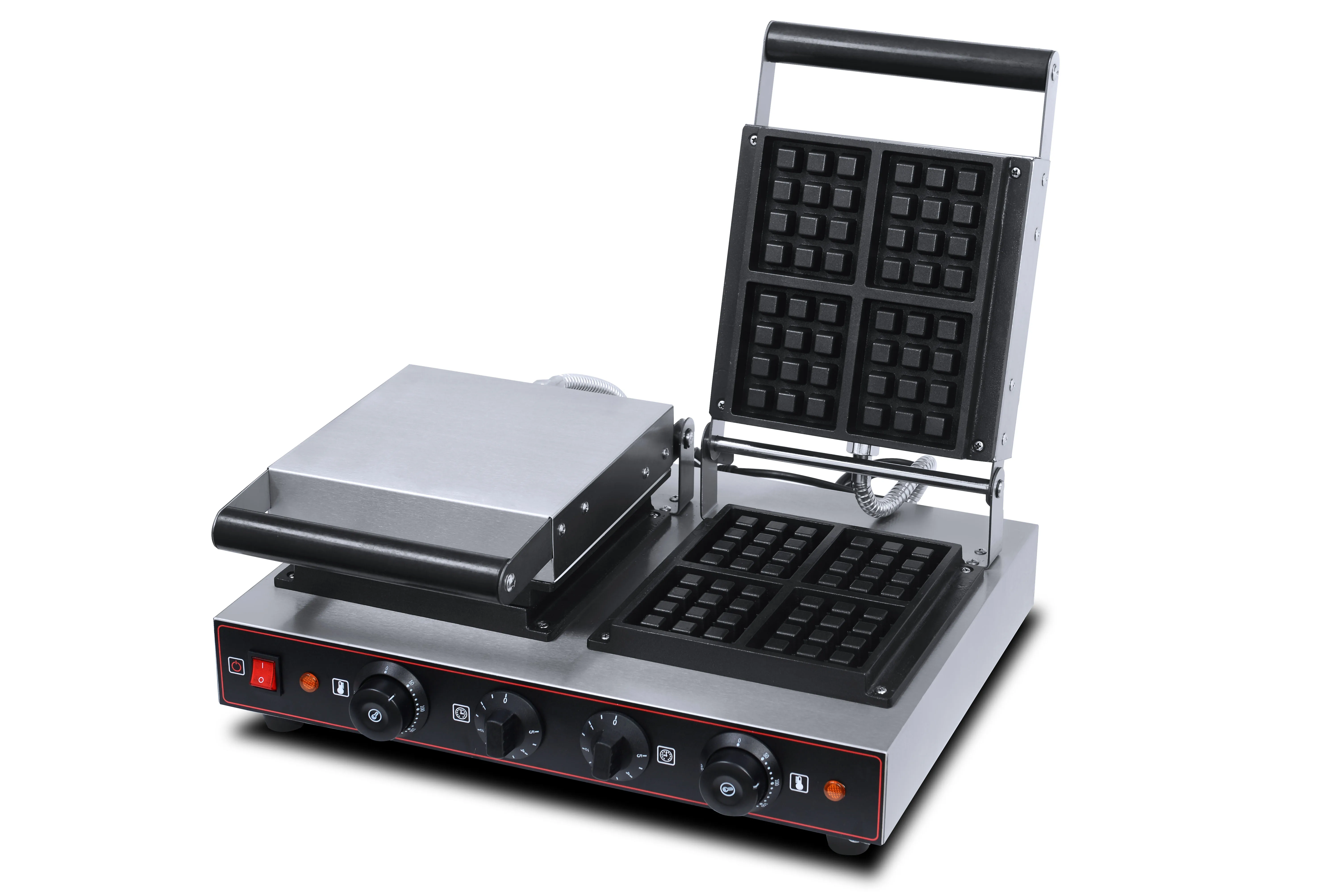  Таблицы нержавеющей стали Зерноуборочные комбайны обрабатывающие автоматически 2 пластины электрическая яйцо аппарат для изготовления вафельных Рожков Бейкер цена