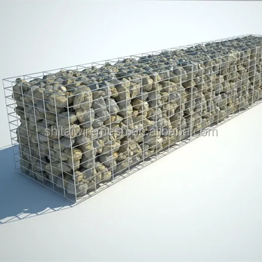 Shitai manufacture gabion basket box for sale, bending welded gabion box wall decor 50x50