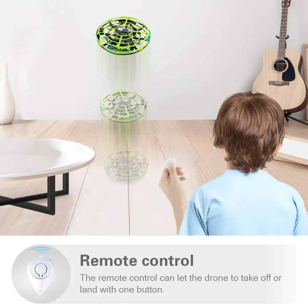 
Flying Ball RC UFO Mini Drone Flying Saucer Toys Hand Controlled Top Remote Control Fly Toy New Children Gifts 