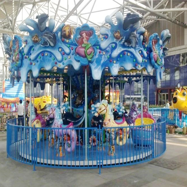 Popularamusement park rides 12  seats electriccarouselfor kids