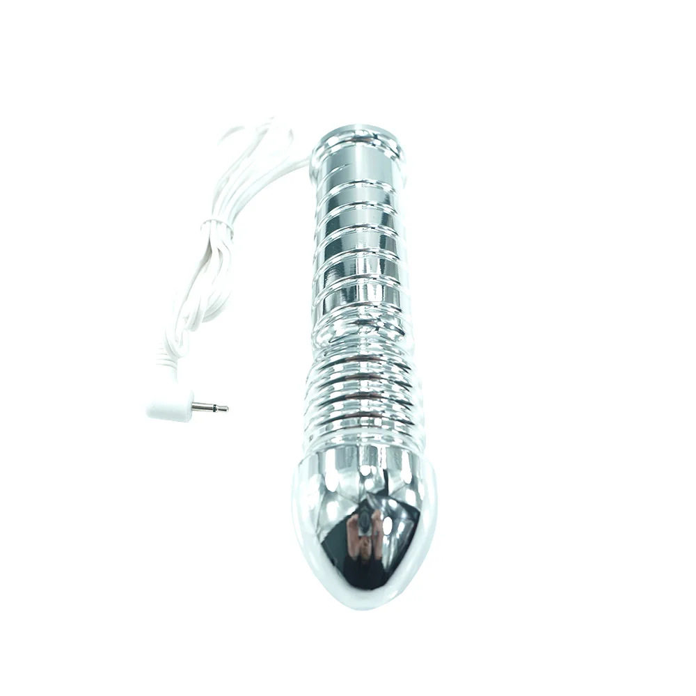 Funny Stim Electric shock wave physical therapy equipment metal anal plug breast massager electro sex steel butt plug toys