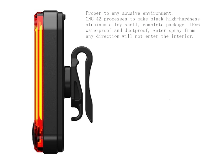 Machfally BK300 usb bike light charging tail lamp bike taillight waterproof bike rear light