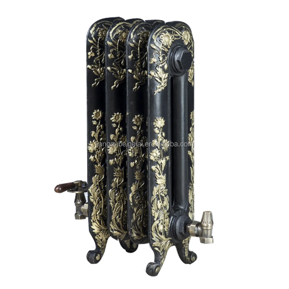 hot tub spa Rococo daisy historical retro cast iron heater radiator (790mm)