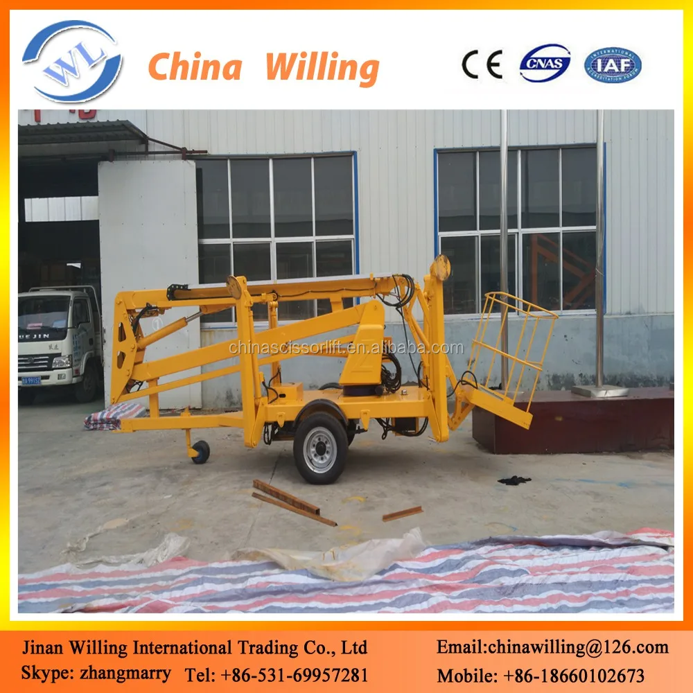 14 м установлен гидравлический прицеп бум электрический подъемный механизм