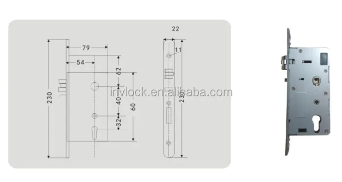 smart lock manufacturer exquisite appearance design IC card hostel room door lock handle