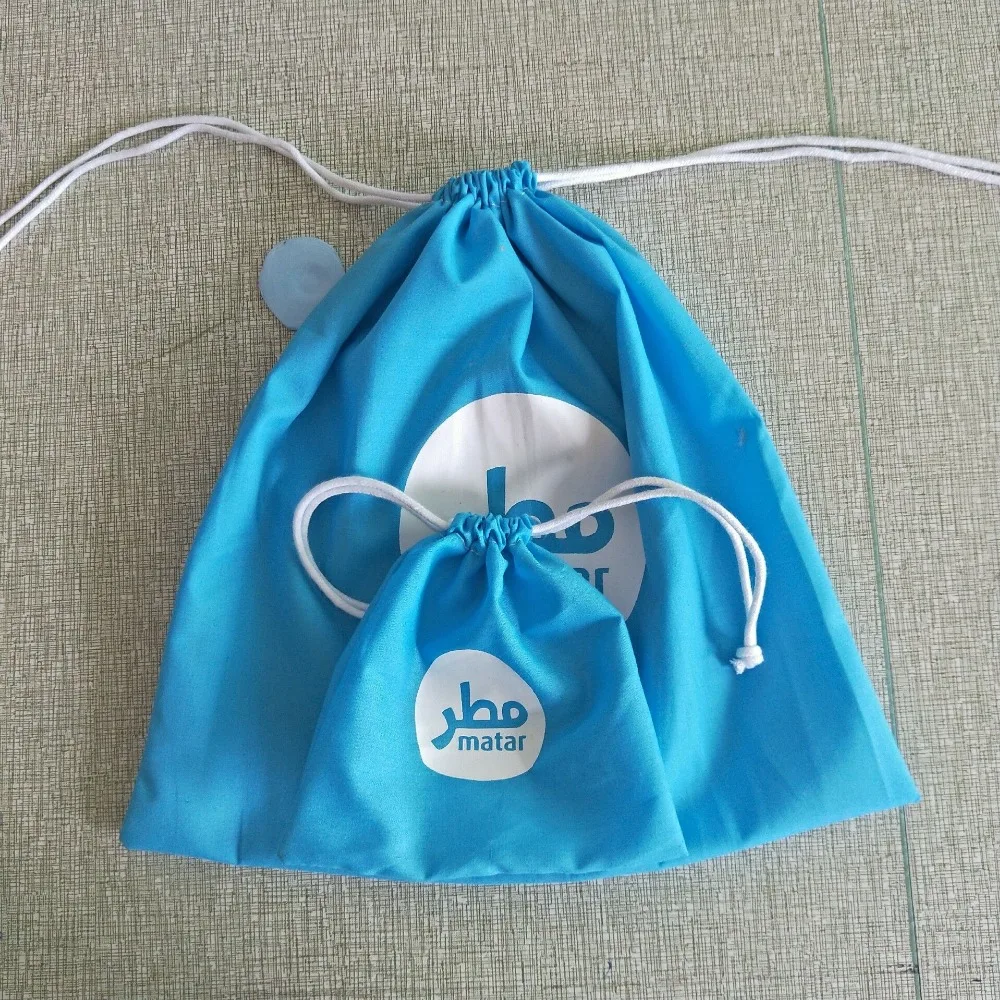 small TC cotton fabric jewelry drawstring pouch bag