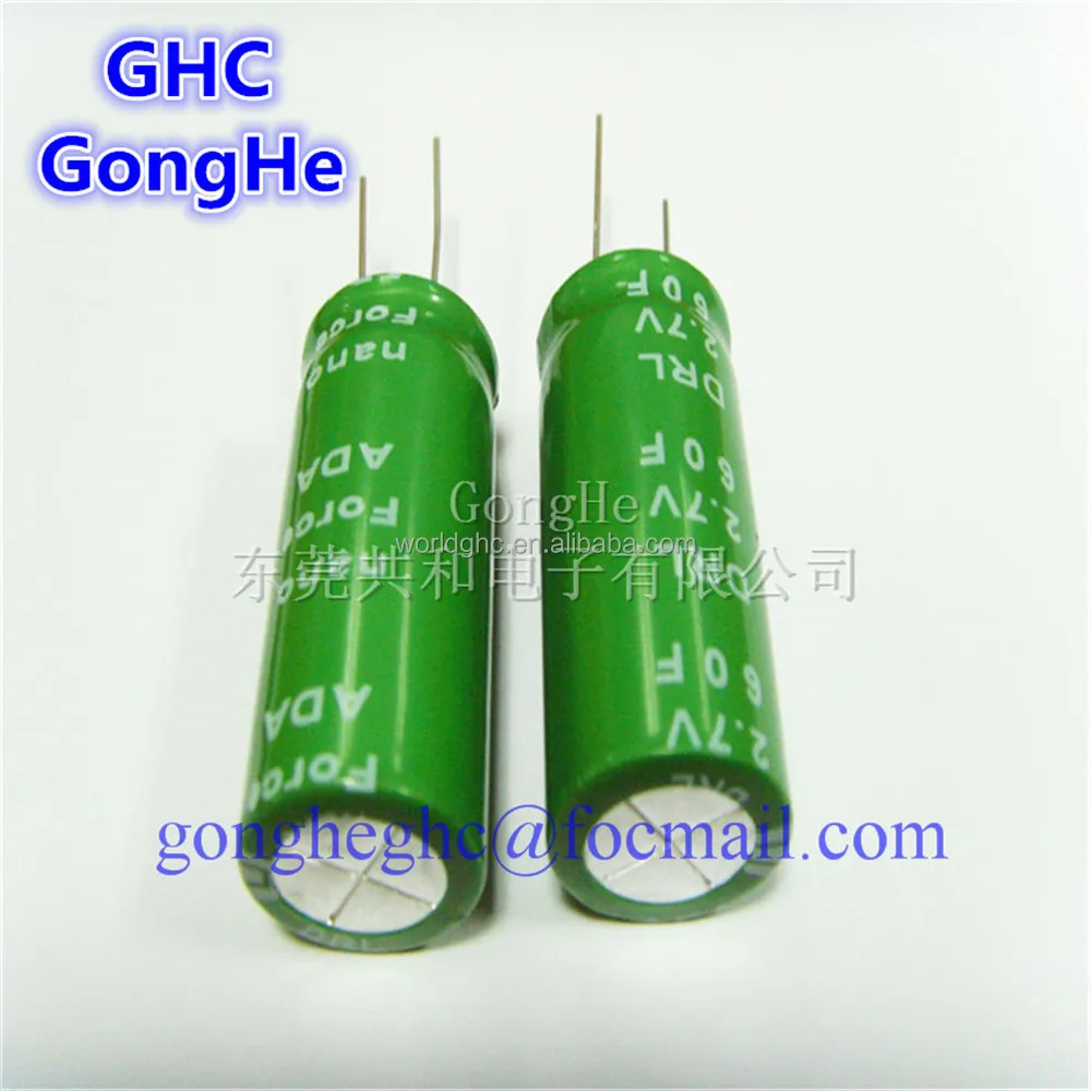 GHC brand super capacitor 2.7v60f ultra capacitor 50f