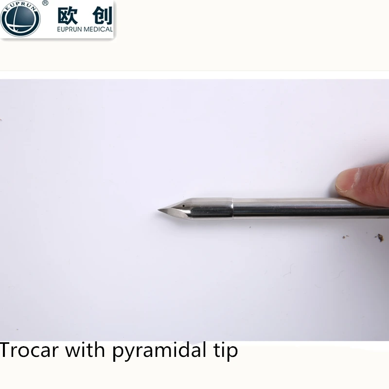 Euprun reusable trocar cross-shape type trocar cannula 5mm 10mm factory price customization instruments for laparoscopic surgery