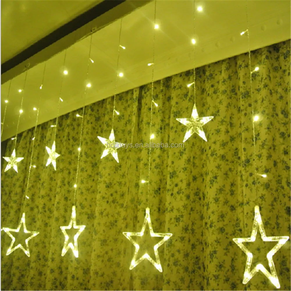 LED Curtain Light String Christmas Light Decoration Star Curtain Light Christmas