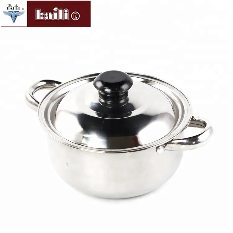 Cookware Kitchen Pots And Pans With Steel Lids For Home Cooking
