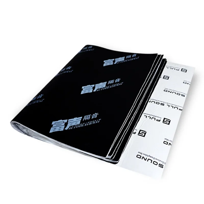 3 в 1 для звукоизоляции автомобильный звук теплоизоляции хлопок для коврик шум капот двигателя брандмауэр тепла материал алюминий пены Стикеры