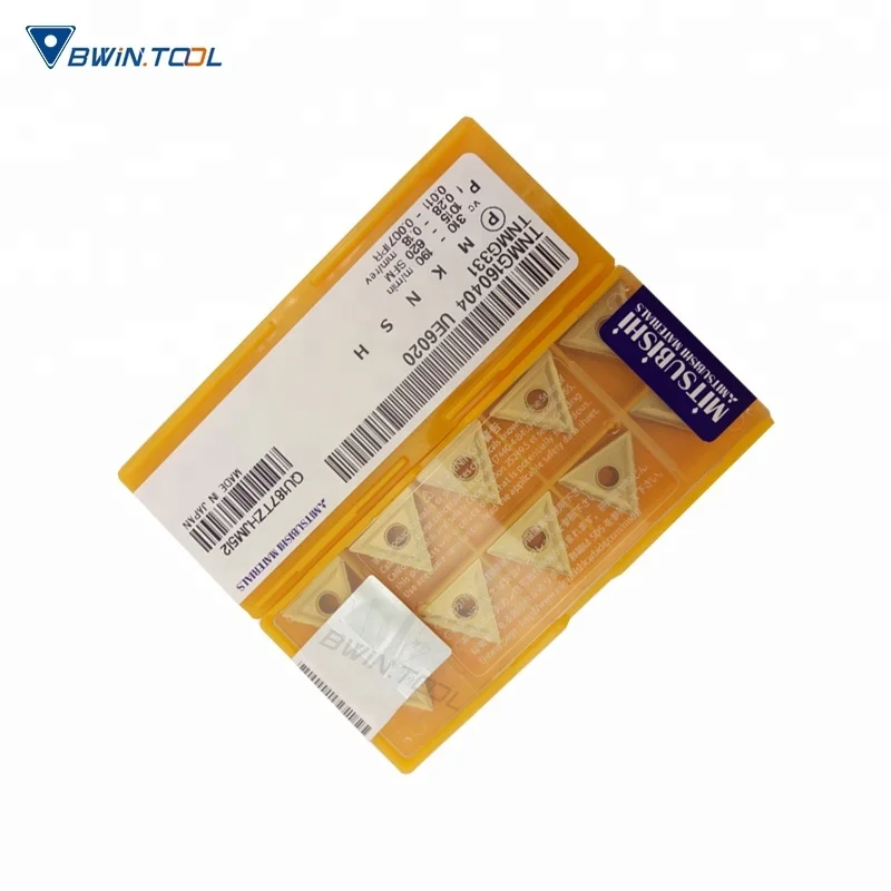 Mitsubishis tungsten carbide insertsTNMG160404 TNMG160408  UE6020 turning insert for needle tool holder