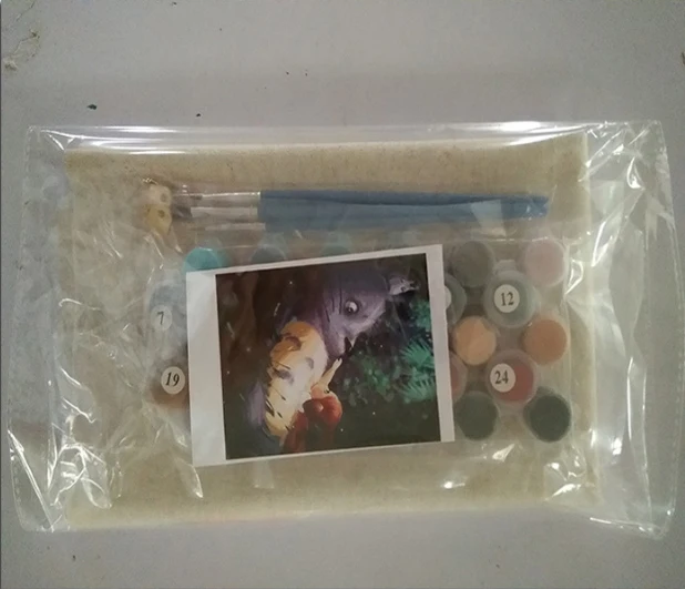 Deciduous leaves and flowering forests in autumn Decorative hanging Painting by numbers Diy Digital Oil Painting with Frame