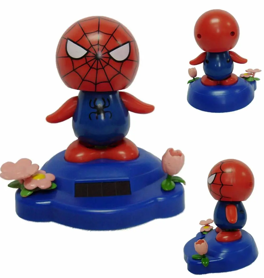 
Toy hero figure solar moving craft dashboard decoration 